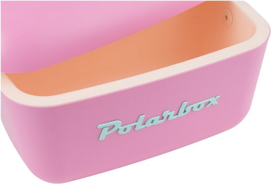 Polarbox Koelbox met schouderband 20L - 46x32x30cm - Bubblegum-Cyan van Polarbox — afbeelding 2