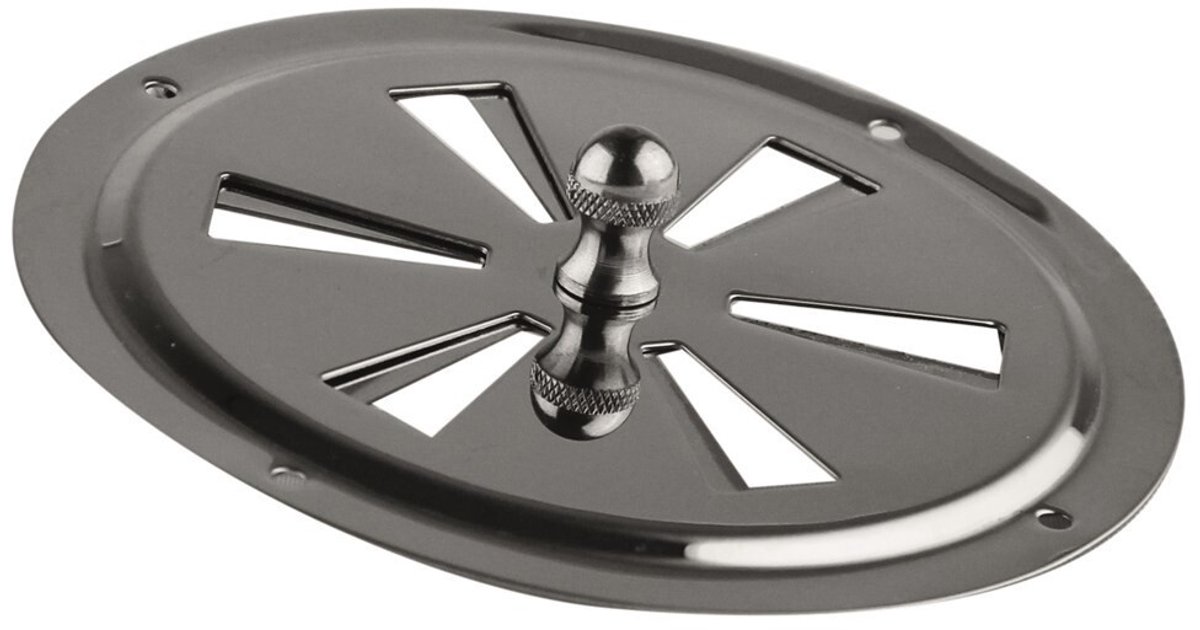 ventilatierooster 128mm afsluitbaar