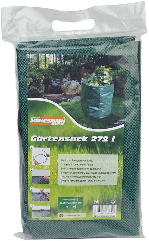 Brüder Mannesmann Tuinafvalzak - 272 liter van Brüder Mannesmann — afbeelding 4