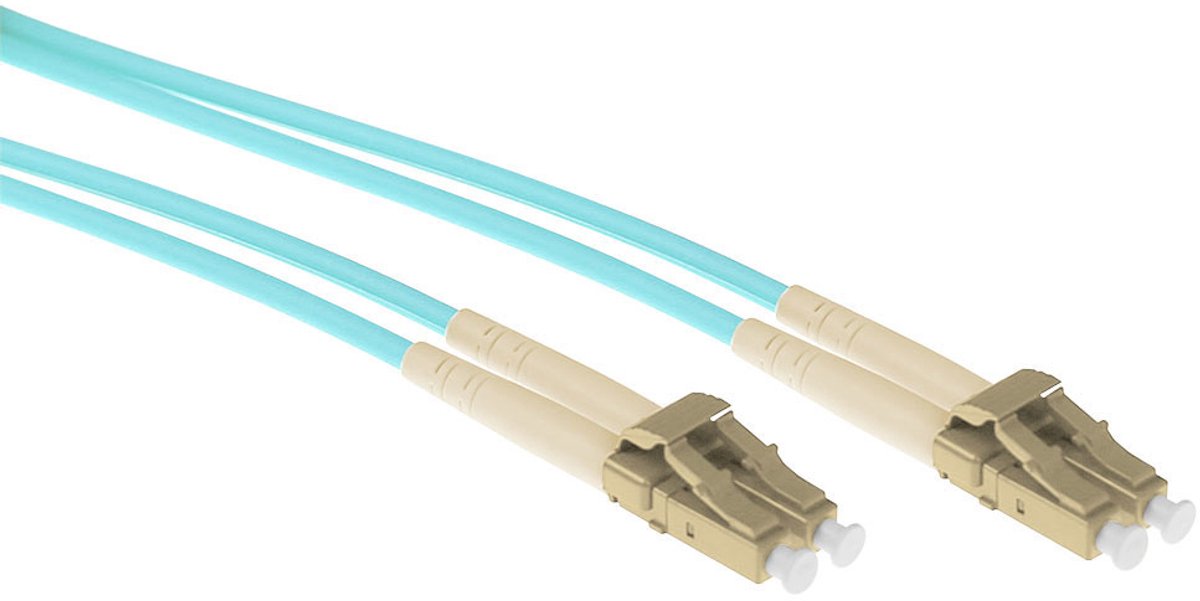 ACT RL3402 Glasvezel Patchkabel Duplex Armored LC/LC 50/125µm OM3 - 2 meter
