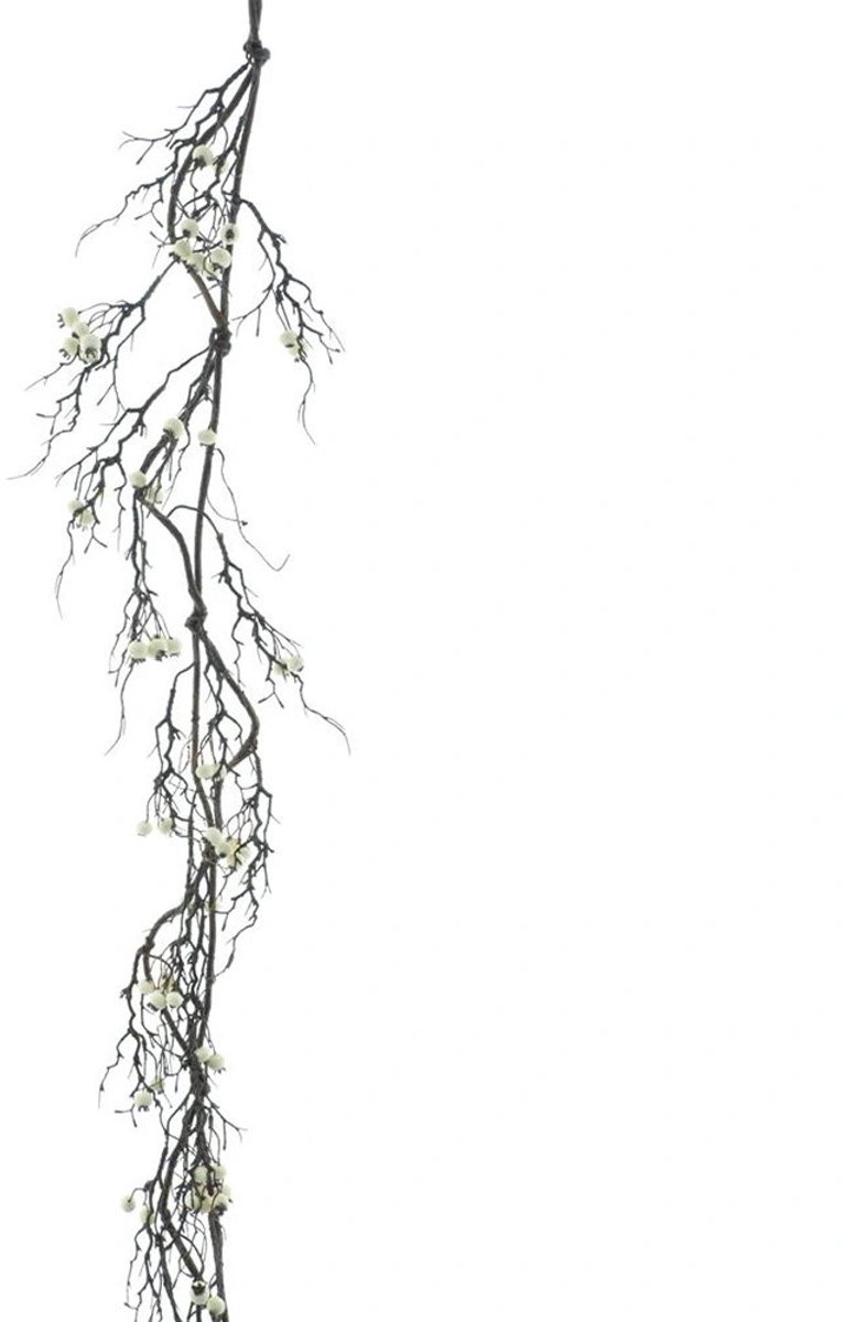 Buitengewoon Boet Buitengewoon de boet - Guirlande blueberry creme 170 cm kunstslinger wit
