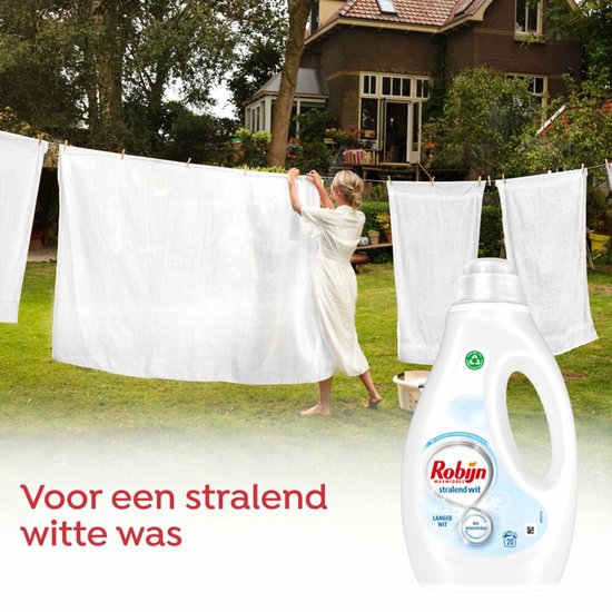 Détergent liquide Robijn Radiant Wit - 6 x 20 lavages - Paquet économique