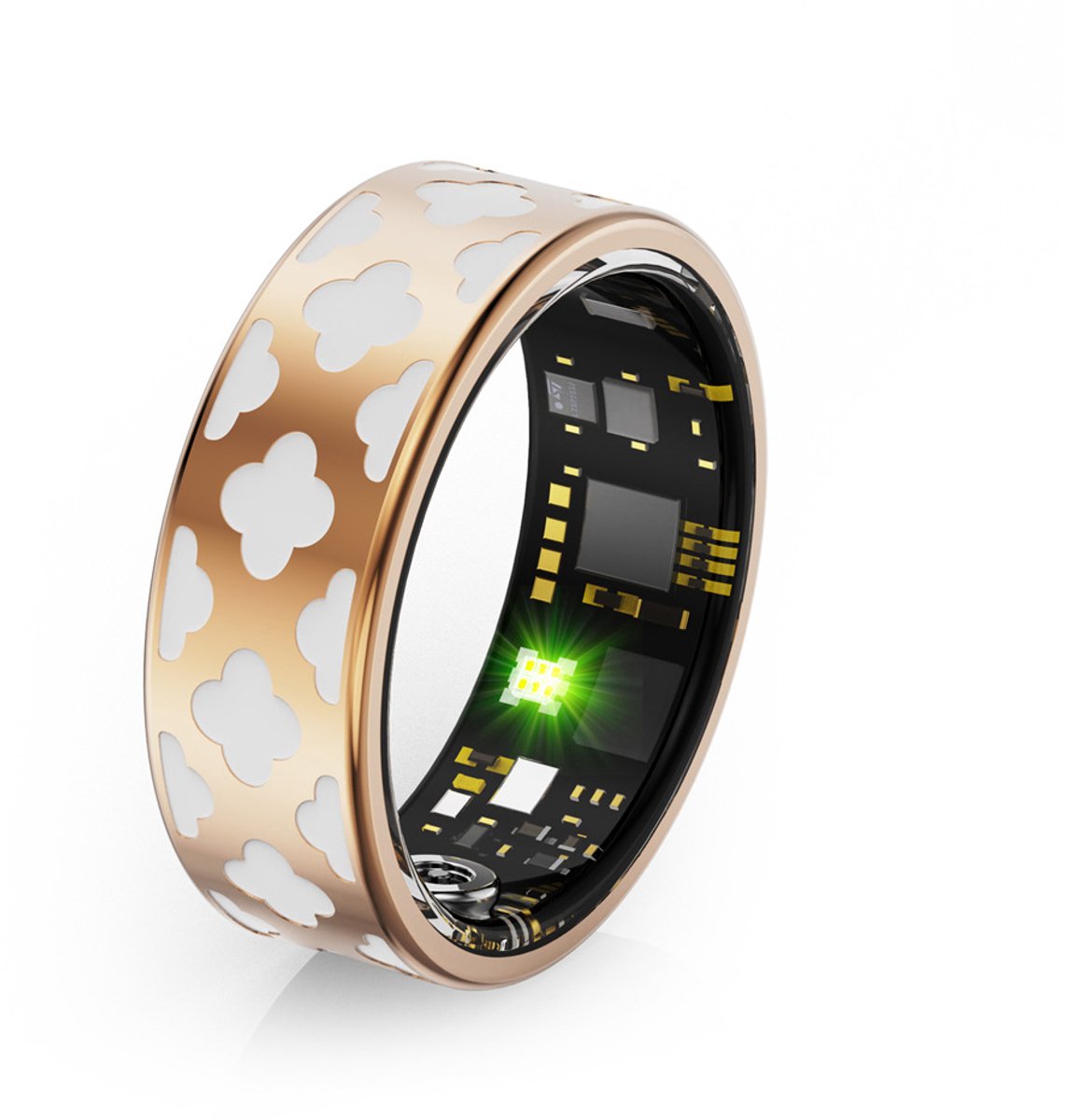 Smart Ring Daschaar, Fitness Tracker met app, Oplaadbox, Hartslagmeting, Slaapregistratie, Trackers voor sporttijd, Afstand, Calorieën, Waterdicht, Fitnessringen voor daschaar 7