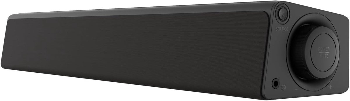 Mini Soundbar - Compacte Luidspreker - Muziek Luisteren - 12 W Vermogen - One Size - Zwart