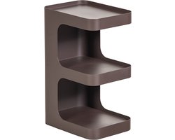 WOOOD Vire Bijzettafel - Metaal - Donkerbruin - 54x35x25
