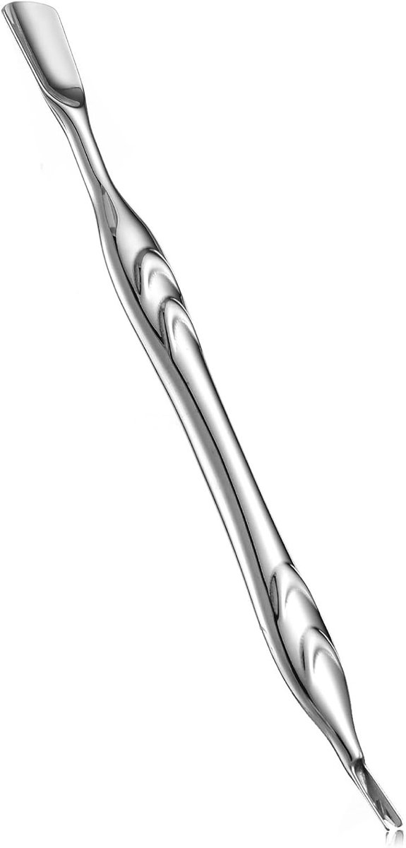 Dubbele Hoofdscherper en Trimmer voor Nagelverzorging, Roestvrijstalen Huidafschuiver, 2-in-1 Manicure Tool met Antisliphandvat voor Perfecte Nagels