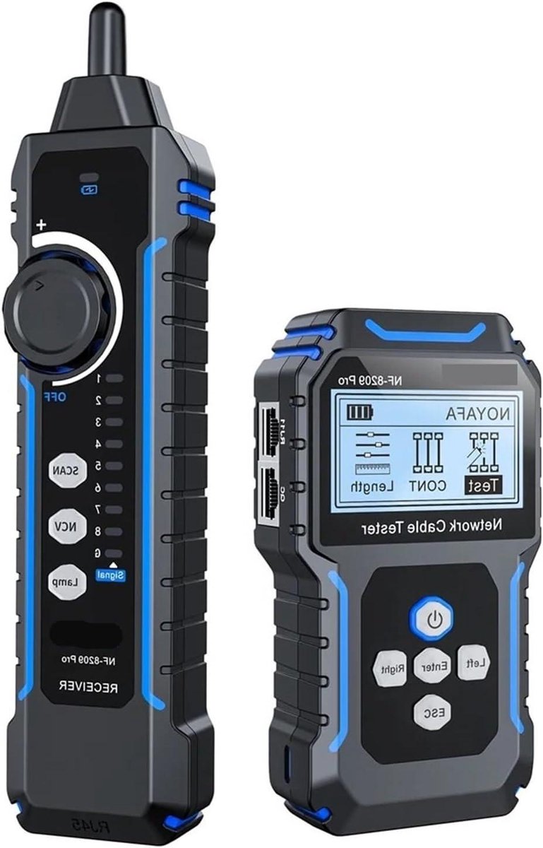Netwerkkabeltester - Kabeltracker PoE-tester - Netwerkproblemen Oplossen - NCV en Lamp Integratie - Tot 350 meter - One Color