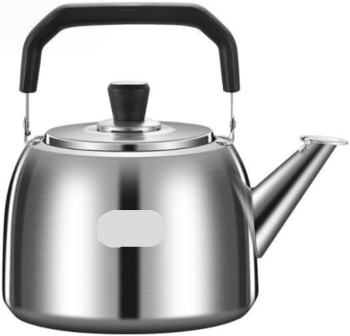 Waterketel Fluitketel - Theepot Fornuis - Snel Water Koken - Roestvrij Staal - 5 Liter - Zilver