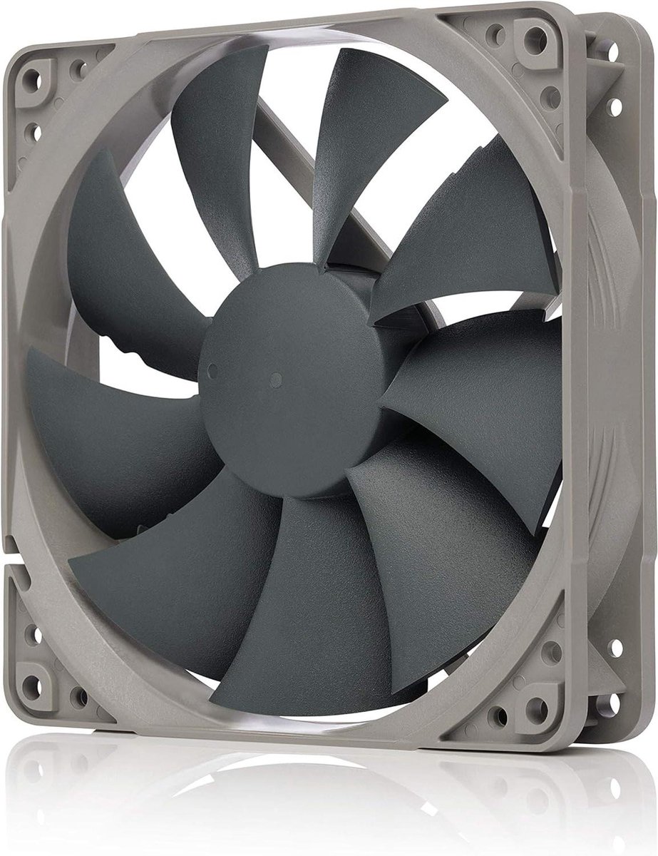 Ventilator 120mm - PC Fan - Stille Koeling - Drukgeoptimaliseerd - 1300 RPM - Grijs