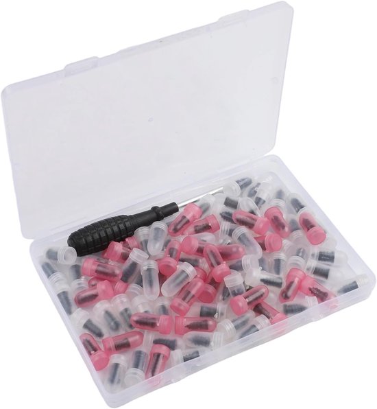 Band Reparatie Set - Schroef Kit - Tijdelijke Bandenreparatie - Koolstofstaal Rubber Sealant - 84 Stuks - Zwart — afbeelding 5