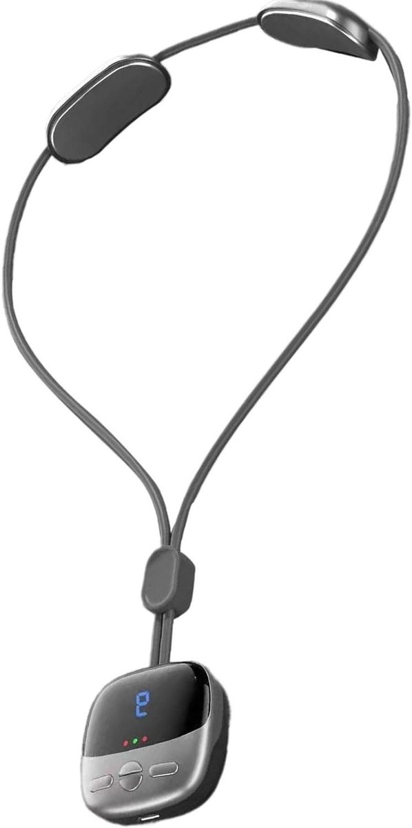 Nekmassageapparaat - Cervicale ontspanner - Spierontspanning - Handsfree gebruik - 19 x 14 cm - Wit