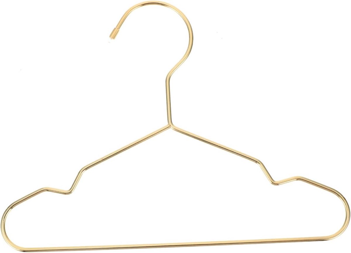 Kledinghangers Set - Broekhangers Rokhangers - Kleding Opbergen - Stevig Ontwerp - 20 cm - Goud