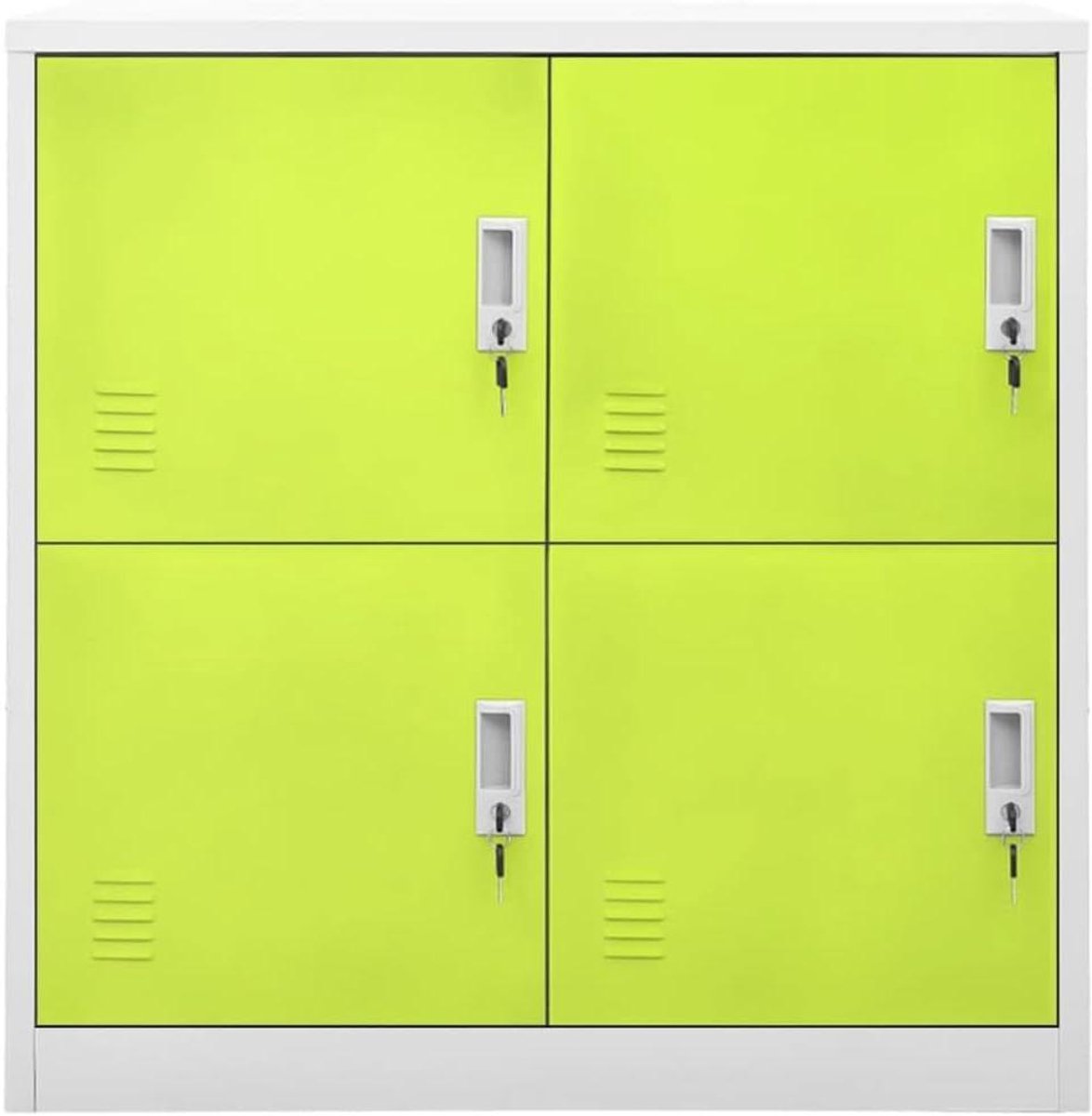 Decoratieve opbergkast - Stalen archiefkast - Veilige opslag - Met geïntegreerd slot - 90 x 45 x 925 cm