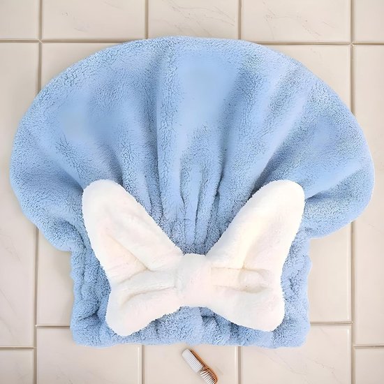 Haardoek voor vrouwen - Absorberende hoofdkap - Haar drogen na douchen - Zachte wrijving voorkomt gespleten punten — afbeelding 5