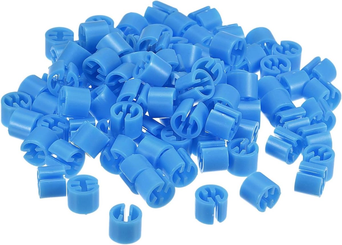 Kledinghangermarkers - Maatlabels - Kleding Sorteren - Herbruikbaar - 200 stuks - Lichtblauw