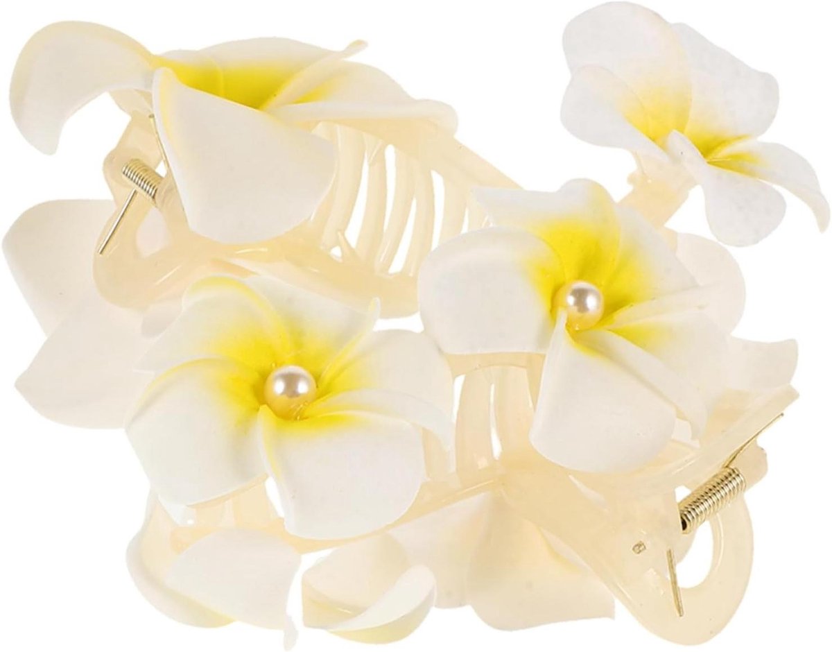 Haarklemmen Dames - Bloem Klemmen - Haar Stijlen - Decoratief Praktisch - 2 Stuks - Geel