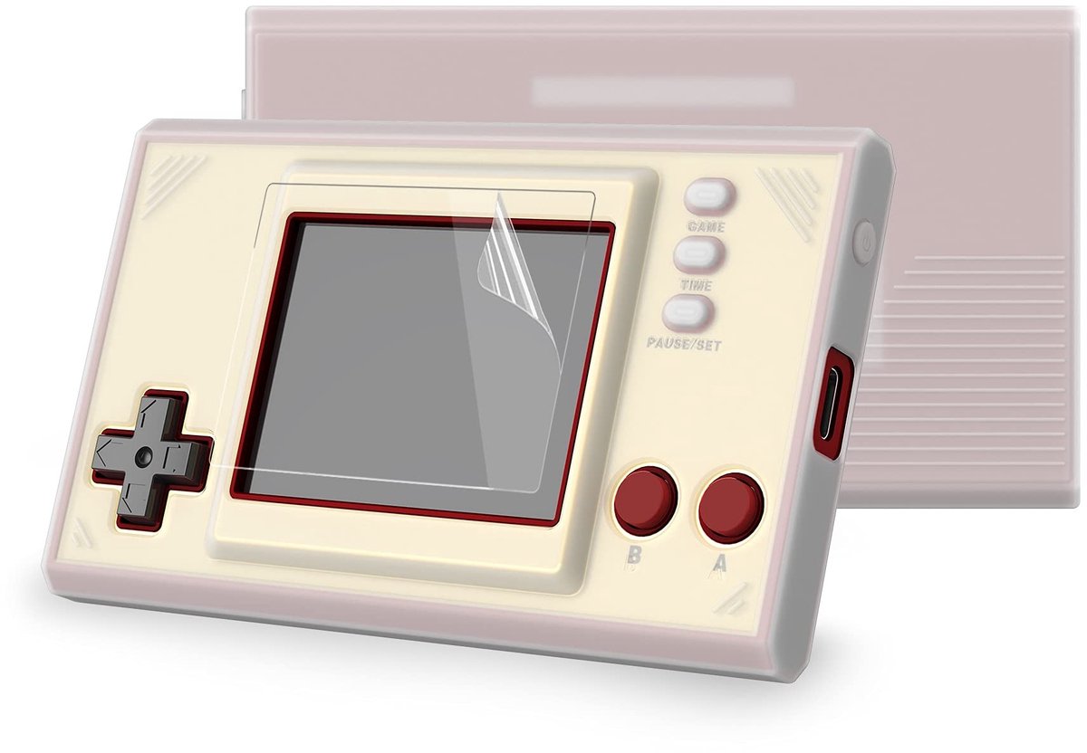 aladdien - Silicone Cover Beschermhoes voor Nintendo Game & Watch - Hoogwaardige Siliconen - Transparant - Schermbeschermers - Bescherming...