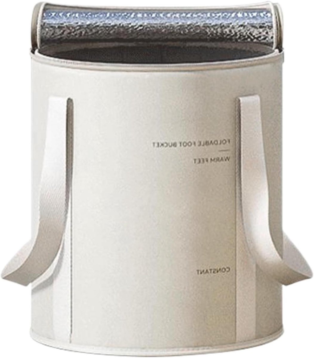 Voetbad - Opvouwbaar bad - Thuisverzorging - Antislip basis - 32 x 32 x 37 cm - Beige
