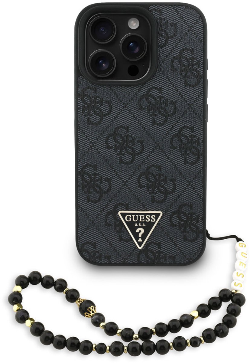 Guess telefoonhoesje voor iPhone 16 Pro Max - MagSafe geschikt - Zwart