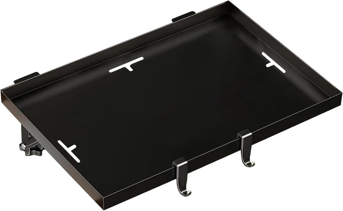 Bedrek - Nachtkastje - Ruimte Besparen - Inklapbaar Ontwerp - 30 x 250 mm - Zwart