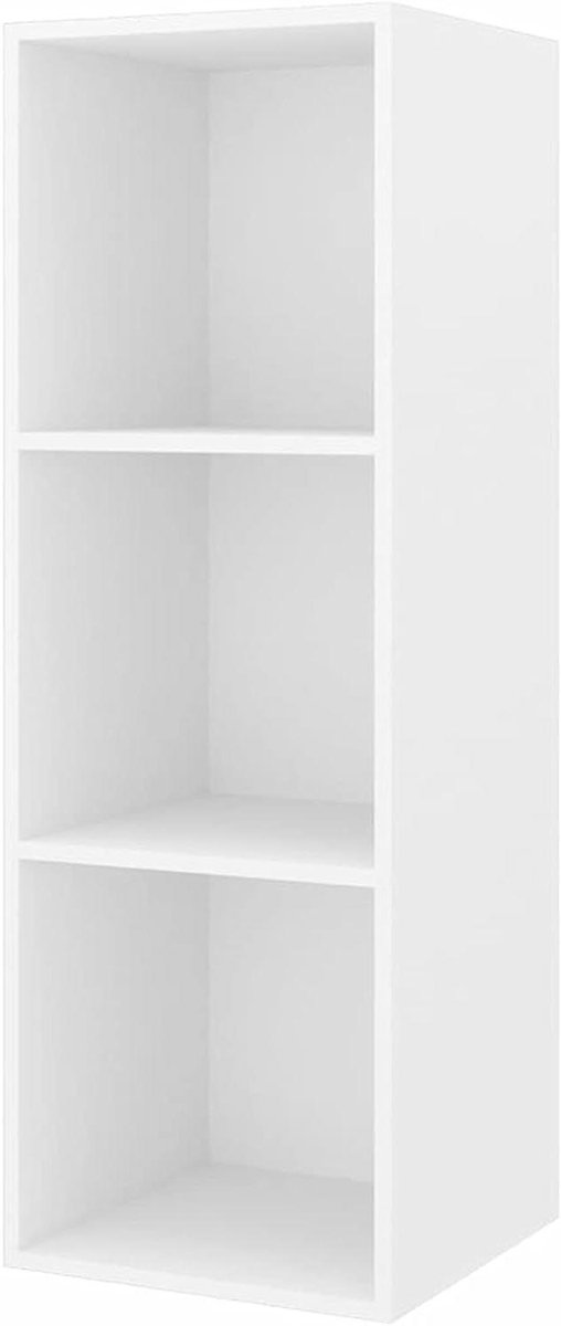 TV Wandkasten - Hifi Kast - Opbergen Woonkamer - Verticaal Horizontaal - 2 Stuks - Wit