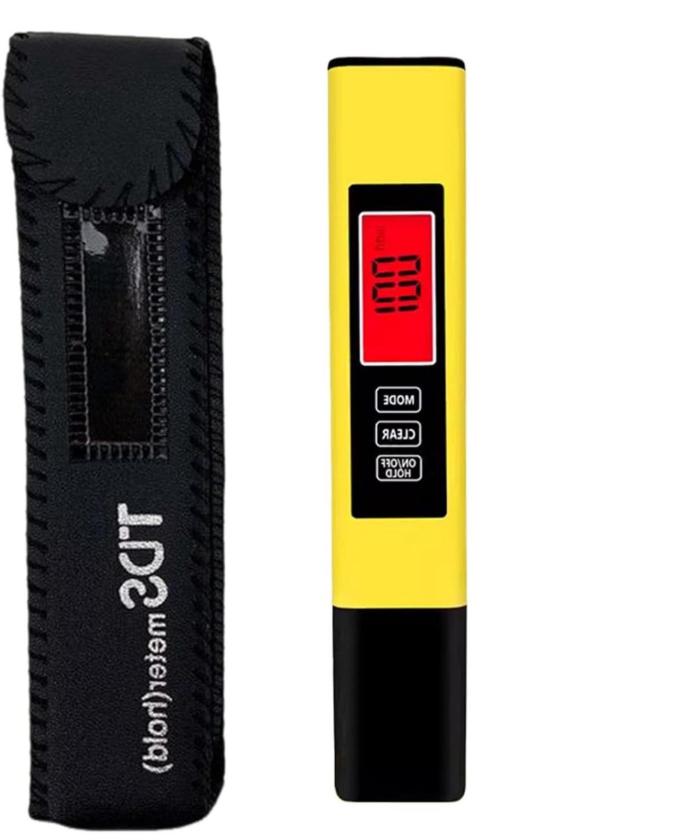 Waterhardheid Test Kit - Watertester Digitaal - Waterkwaliteit Meten - Vier-in-één Functie - Compact Formaat - Zwart