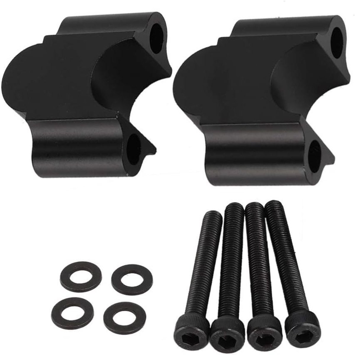 Motor Stuurverhoger - Verhoogde Klem - Comfortabel Rijden - 30mm Verhoging - 22 mm - Zwart