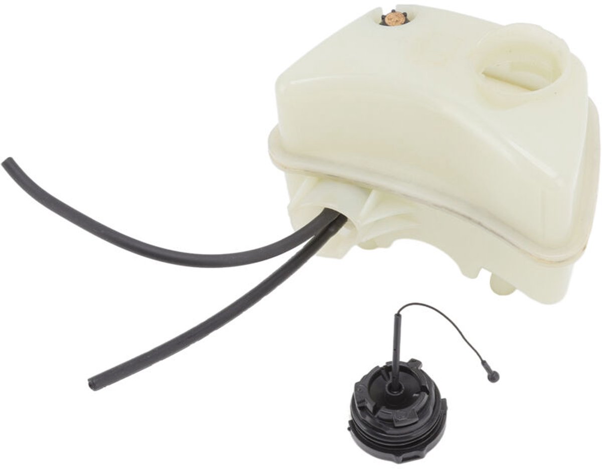 De brandstoftank geschikt voor de STIHL HS81R HS81T HS86R HS86T bosmaaiers is gemaakt van corrosiebestendig PC-materiaal, waardoor deze eenvoudig te installeren en te vervangen is.