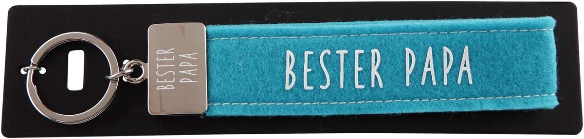 Depesche sleutelhanger blauw metaal voor papa - speelgoed accessoire.