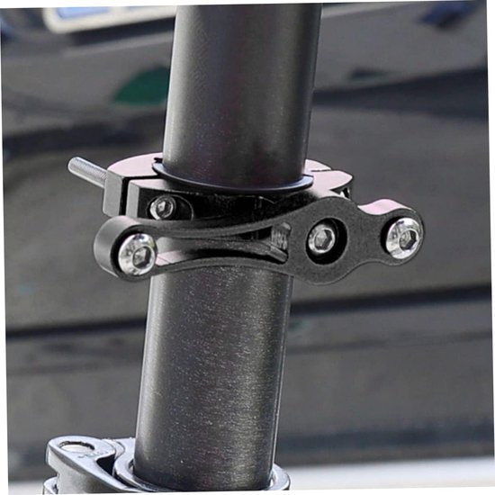 Adapter voor bidonhouder - bidonhouder fiets - bidonhouder - bidonbeugel voor de fiets - fietsaccessoires - zwart - aluminiumlegering — afbeelding 4