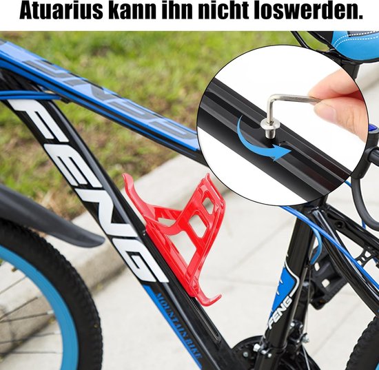 Flessenhouder fiets - Bidonhouder adapter - Drank meenemen - Verstelbare montage - 2 stuks - Zwart — afbeelding 5