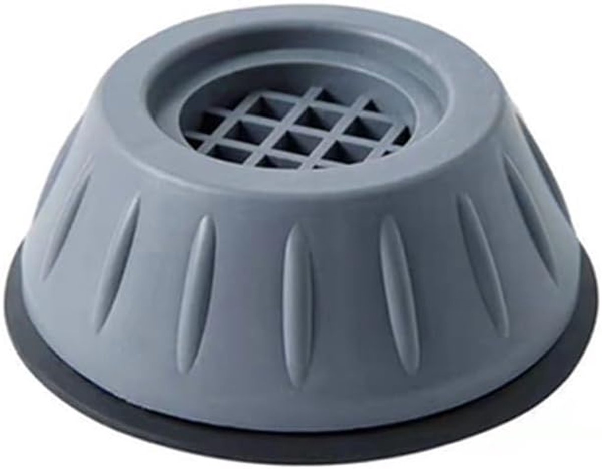 Anti Vibratie Voeten - Rubberen Mat - Stabiel Houden - Geluidsdempend - 8cm Diameter - Grijs