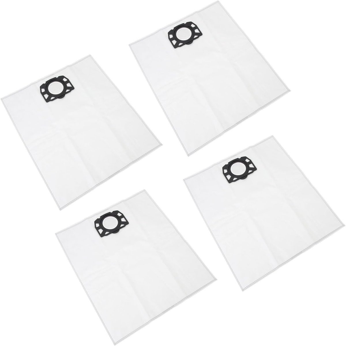 Stofzuigerzakken Set - Vervangende Zakken - Stofvrij Houden - Scheurvast Non-woven - 4 Stuks - Grijs