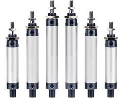 Dubbele Cilinders - Perslucht Cilinders - Industriële Automatisering - Dubbelwerkend - 25mm Boring 125mm Slag - Metaal