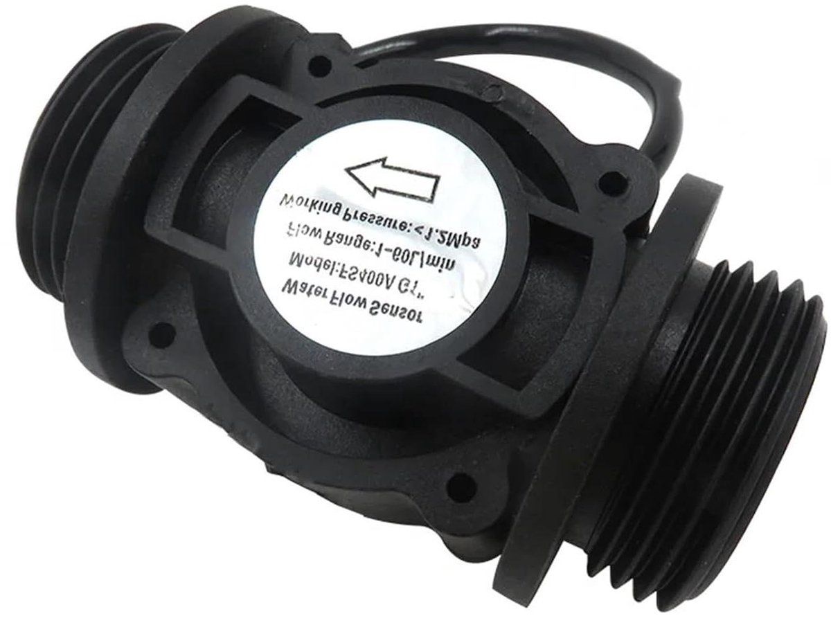 Debietmeter - Water Sensor - Stroming Meten - G1 Draad - 60L/min - Grijs