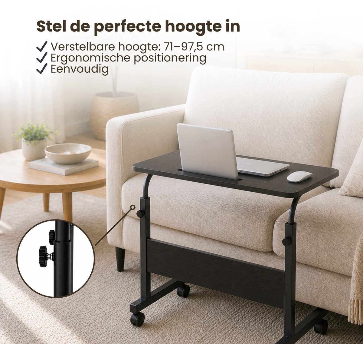 Verstelbare Verstelbare 71-98 cm Laptoptafel - afbeelding 4