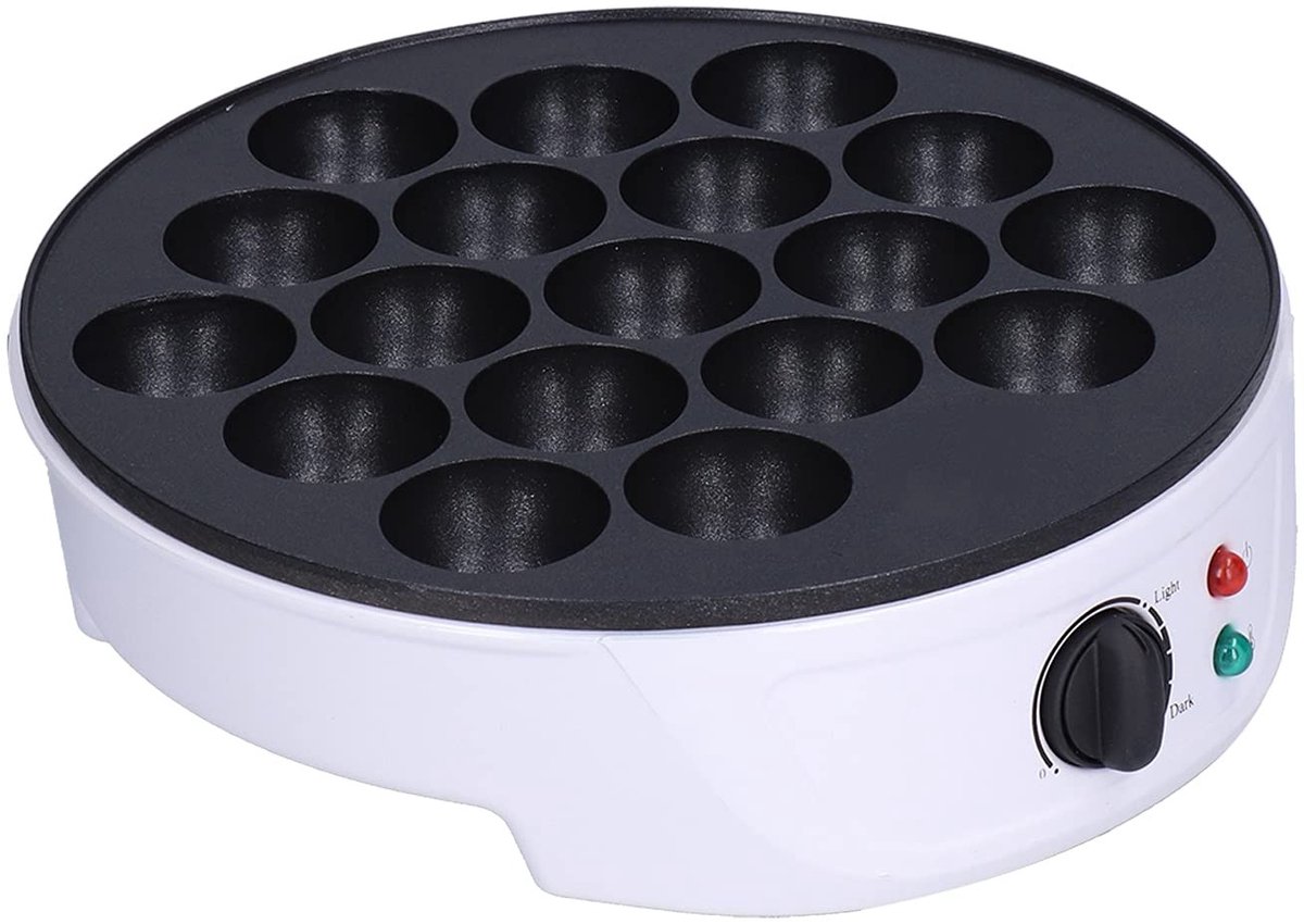 aladdien - Takoyaki Maker - 18-gaats Takoyaki Machine - Ideaal voor Feestjes - Wit - Makkelijk schoon te maken - Geniet van overheerlijke Takoyaki b...