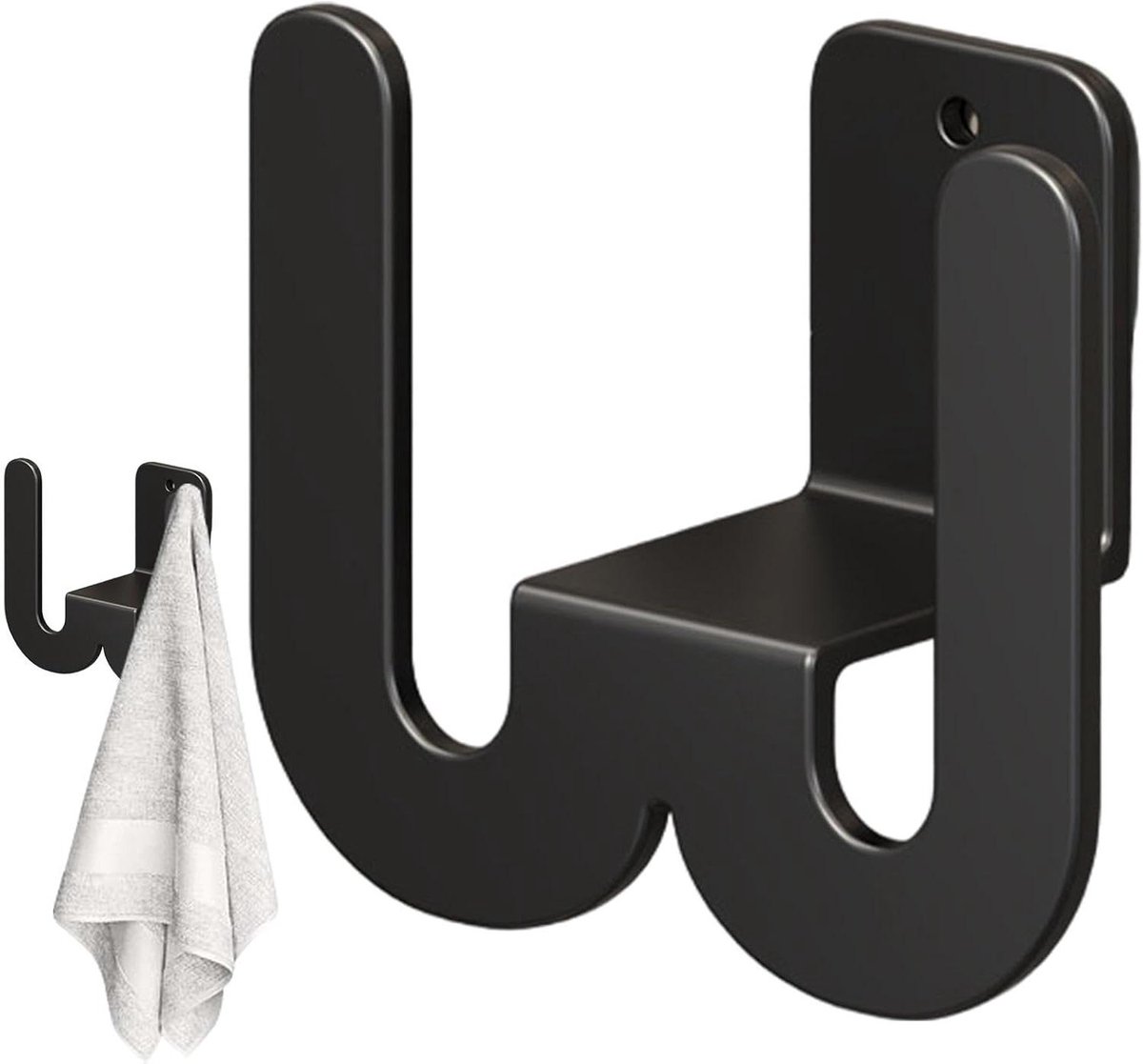 Schoenenrek - Wandorganizer - Ruimte Besparen - Koolstofstaal - 8.5 x 8.6 cm - Zwart