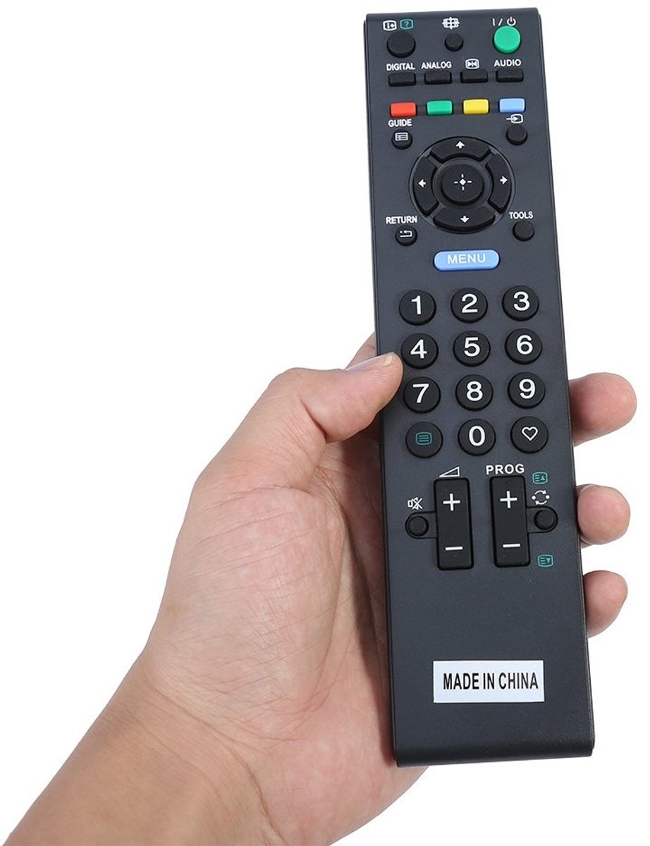 aladdien - Universele Afstandsbediening - Smart TV Vervangende Bediening - Compact en Handzaam - Zwart - Toetsenbordafstandsbediening - Eenvoudig in..