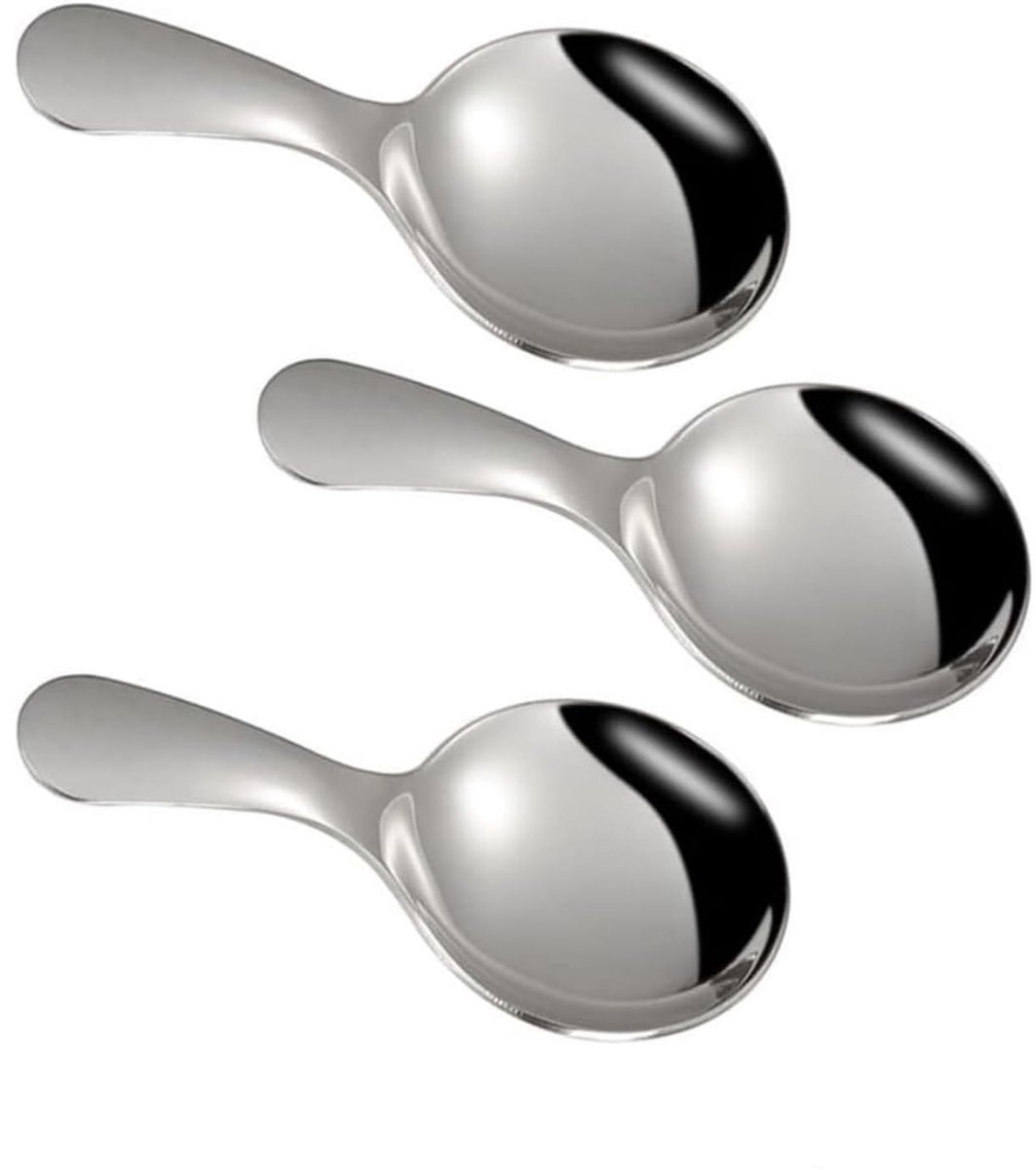 aladdien - Kleine zoutlepel - Theelepels voor desserts - Zilver - Suikerlepels - Ideaal voor jampotten en specerijen - Perfect voor koffie