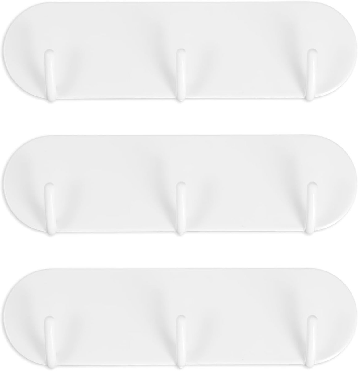Magnetische sleutelhanger set met 3 haken voor koelkast en keuken, organizer met 0,8 kg capaciteit, ideaal voor thuisgebruik en ruimtebesparing