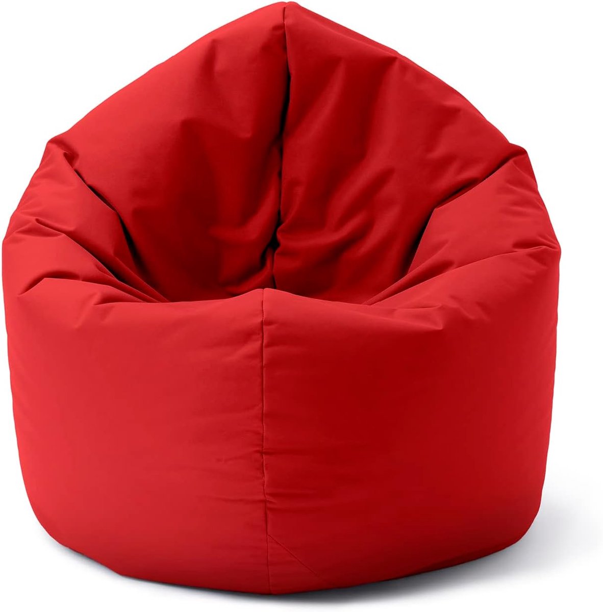 Lumaland Zitzak voor binnen en buiten, ronde 2-in-1 zitzak voor binnen en buiten, 300 l vulling, 120 x 80 x 75 cm, waterafstotend en robuust, verrot