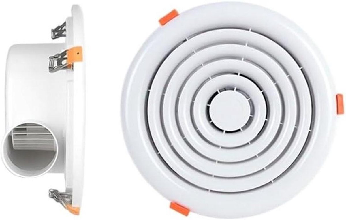 Afzuigventilator Rond - Dun Plaatsen - Ventilatie Binnen - Eenvoudige Installatie - 10cm D