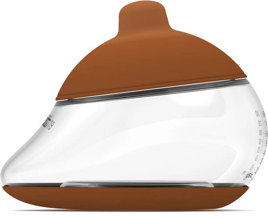 Emulait Anatomy Babyfles - Kleur: Deep - Maat: 5 - 240 ml - borstvormig - natuurlijk voeden - anti-koliek - bpa-vrij