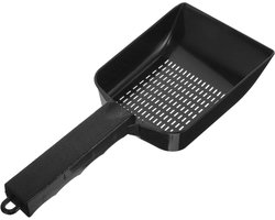 Reptiel Zand Schep - Terrarium Scooper - Aquarium Schoonmaken - Fijnmazig Ontwerp - 26.5 cm - Zwart