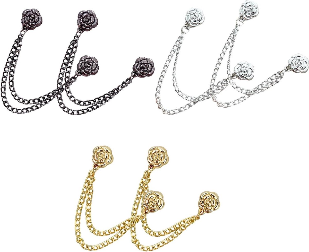 Kleding Clips - Magnetische Knopen - Kleding Aanpassen - Pin Vrij Ontwerp - 6 Stuks - Roze