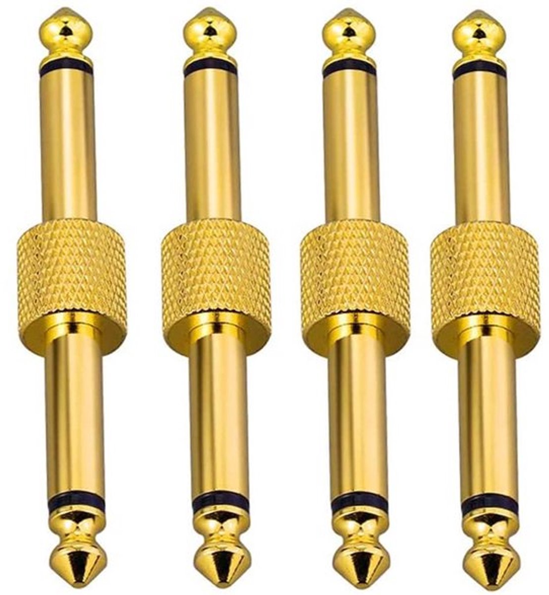 Professionele 6,35 mm TS Gitaar Pedaalaansluitingen 4 Stuks