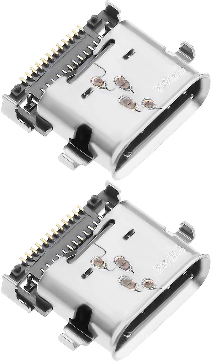 aladdien - DC Power Jack Connector - Vervangingsconnector - Silver - Compatibel met Lenovo - Ideale oplossing voor defecte laadpoorten