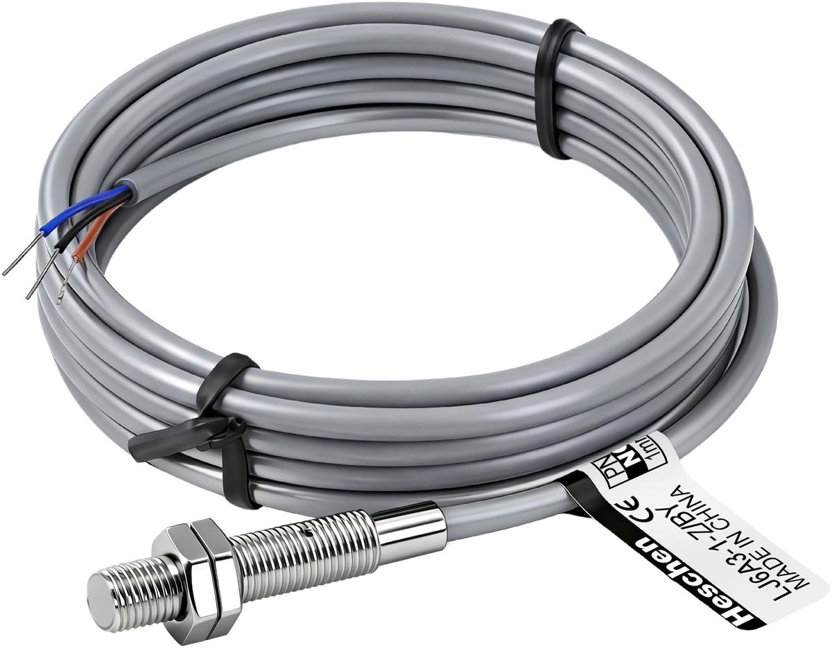 SPHProducts - Inductieve Sensor Switch - Proximity Sensor - Betrouwbaar en Precisie - Blauw - Detectie tot 1mm - Perfect voor Automatisering - 3 Draad