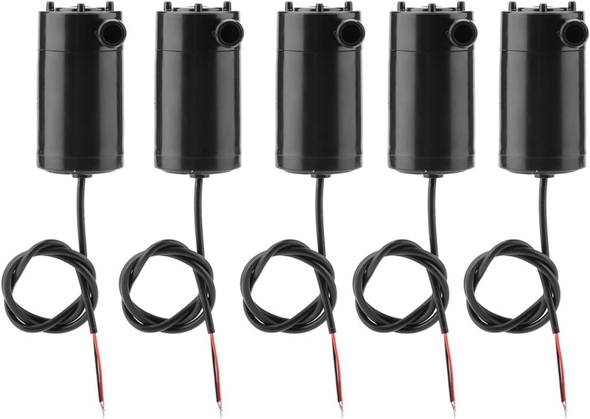 5 Stuks Mini Waterpompjes DC 3-5V voor Aquarium Fontein en Vijver